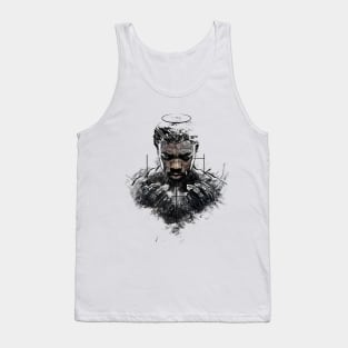 Tribute King Of Wakanda on Sketch Art Tank Top